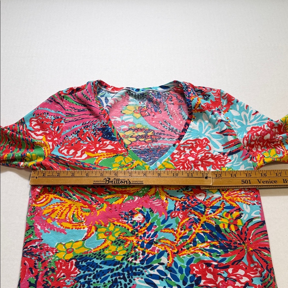 Lilly Pulitzer Fishing For Compliments Long Sleeve Tee - Picture 3 of 7
